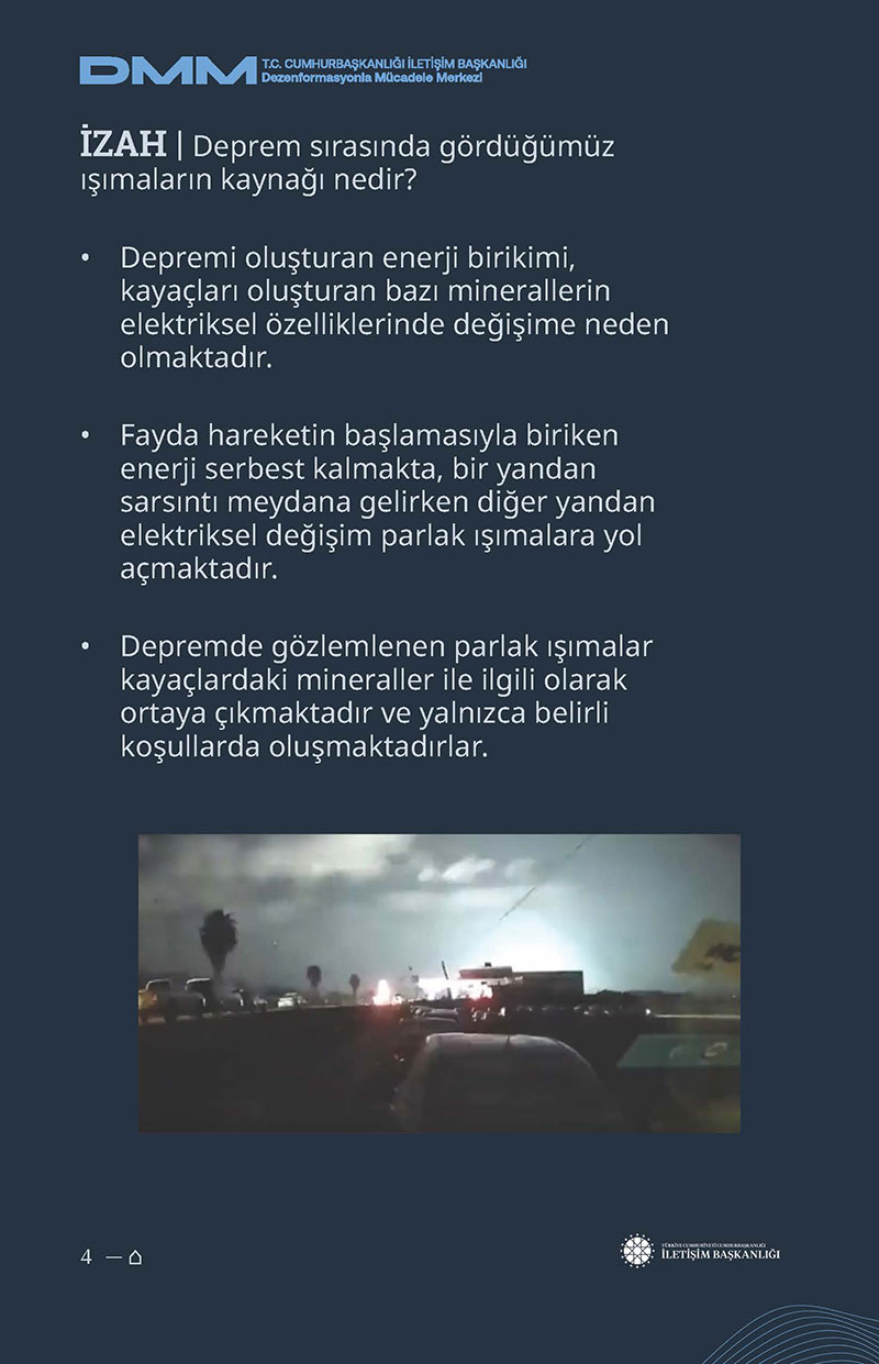 Depremlerdeki ışımaların nedeni ne? 4