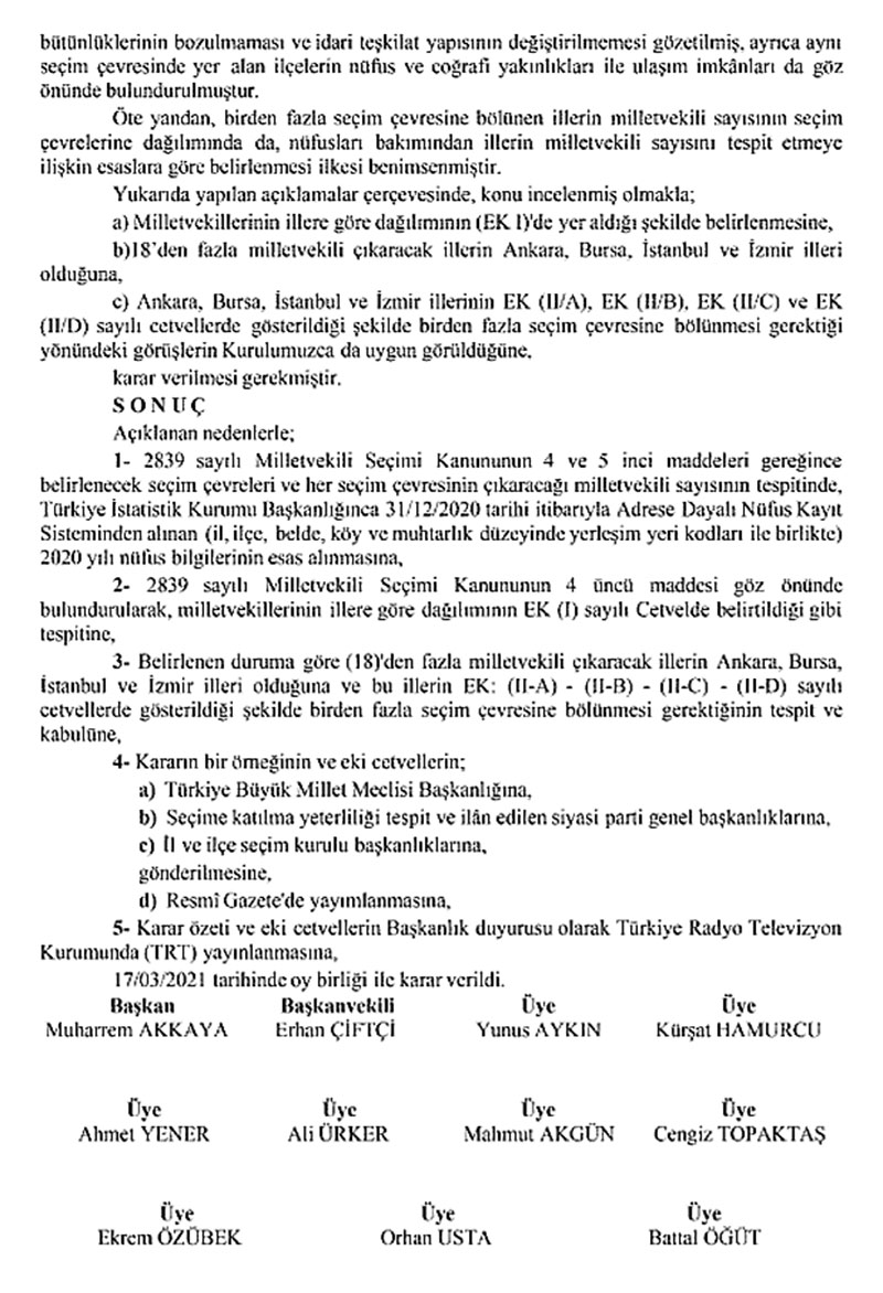 2839 sayılı Milletvekili Seçimi Kanunu'nun 5. maddesi 2