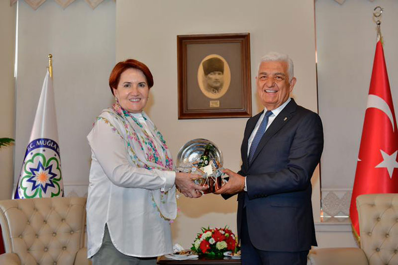 İyi Parti Genel Başkanı Meral Akşener, MBB Başkanı Dr. Osman Gürün, Haziran 2021 - GHA