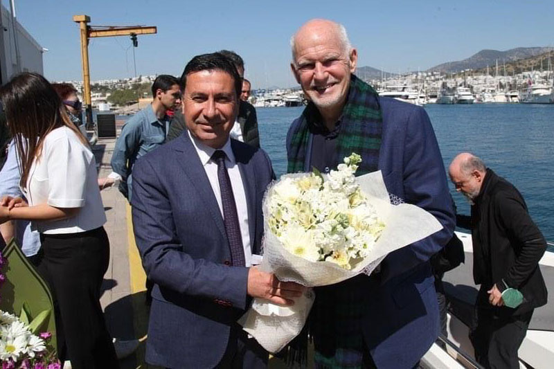 Ahmet Aras, Yorgo Papandreu, Nisan 2022 - Bodrum