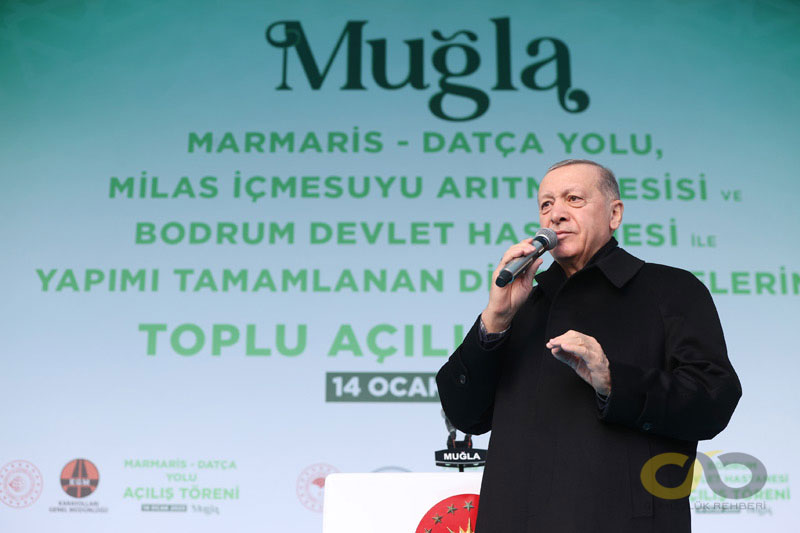 President Erdoğan attended the mass opening ceremony in Muğla.